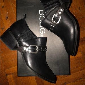 BCBG Leather Booties
